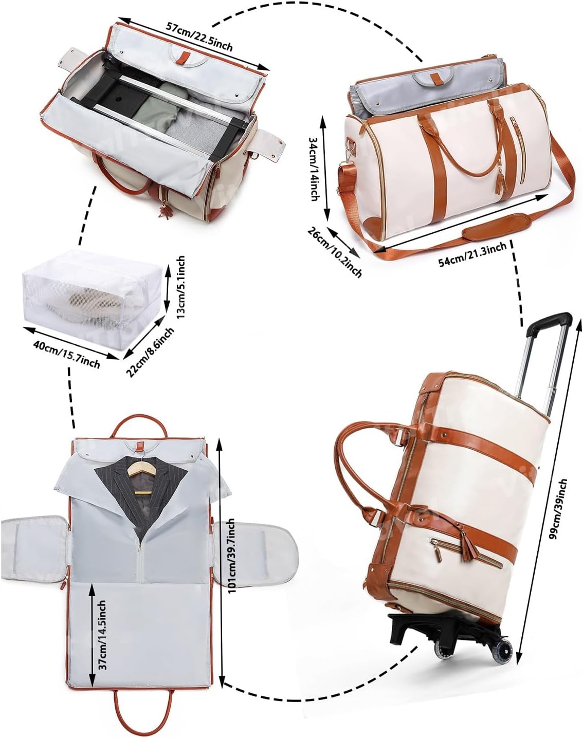 Cavera™ Duffle Travel Bag – Stylish, Spacious & Durable with Wheels | 2-Year Warranty