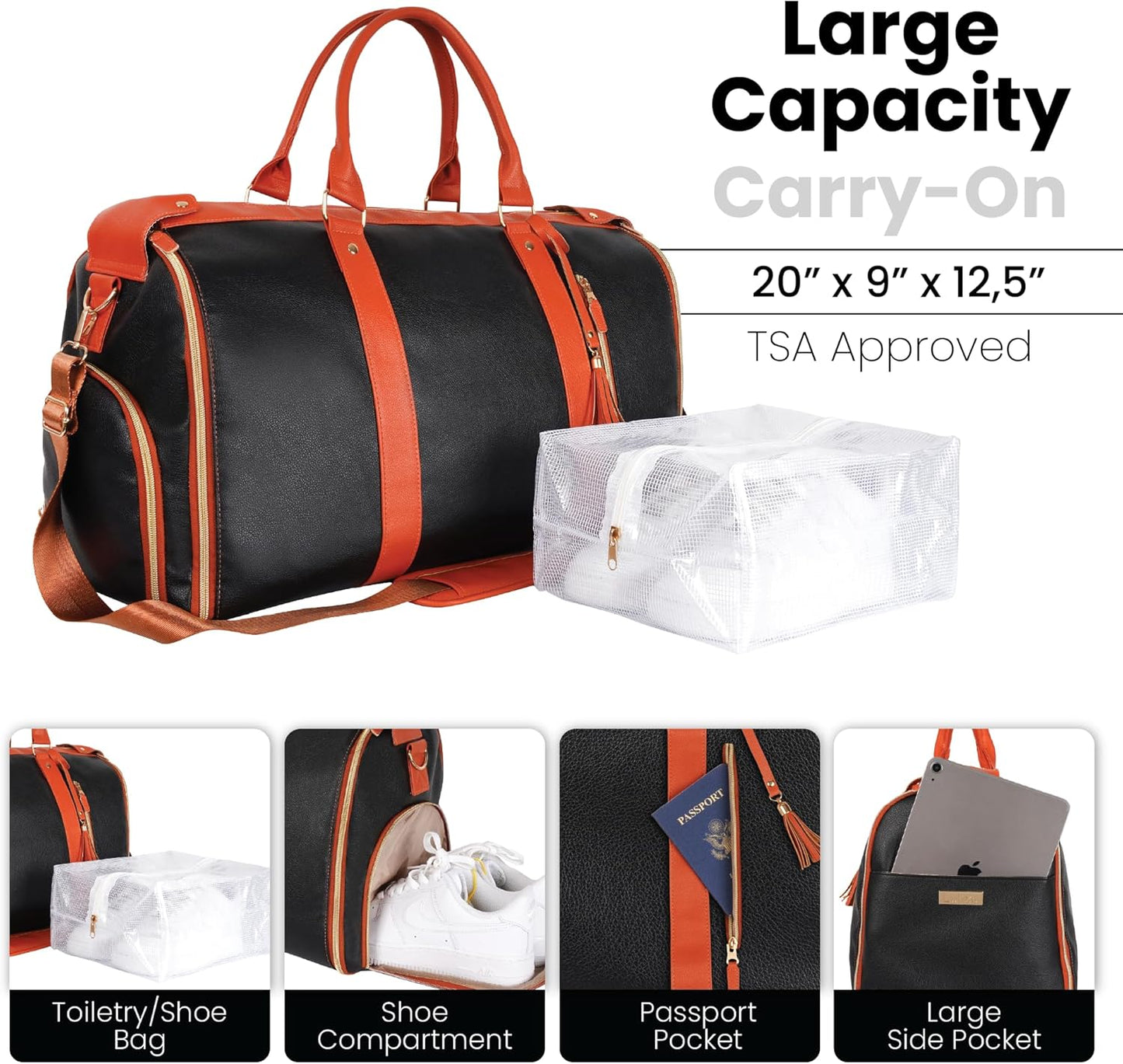 Cavera™ Duffle Travel Bag – Stylish, Spacious & Durable with Wheels | 2-Year Warranty