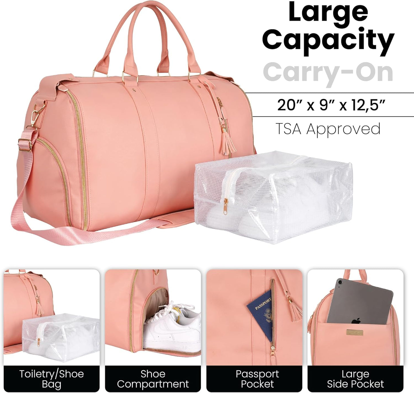 Cavera™ Duffle Travel Bag – Stylish, Spacious & Durable with Wheels | 2-Year Warranty