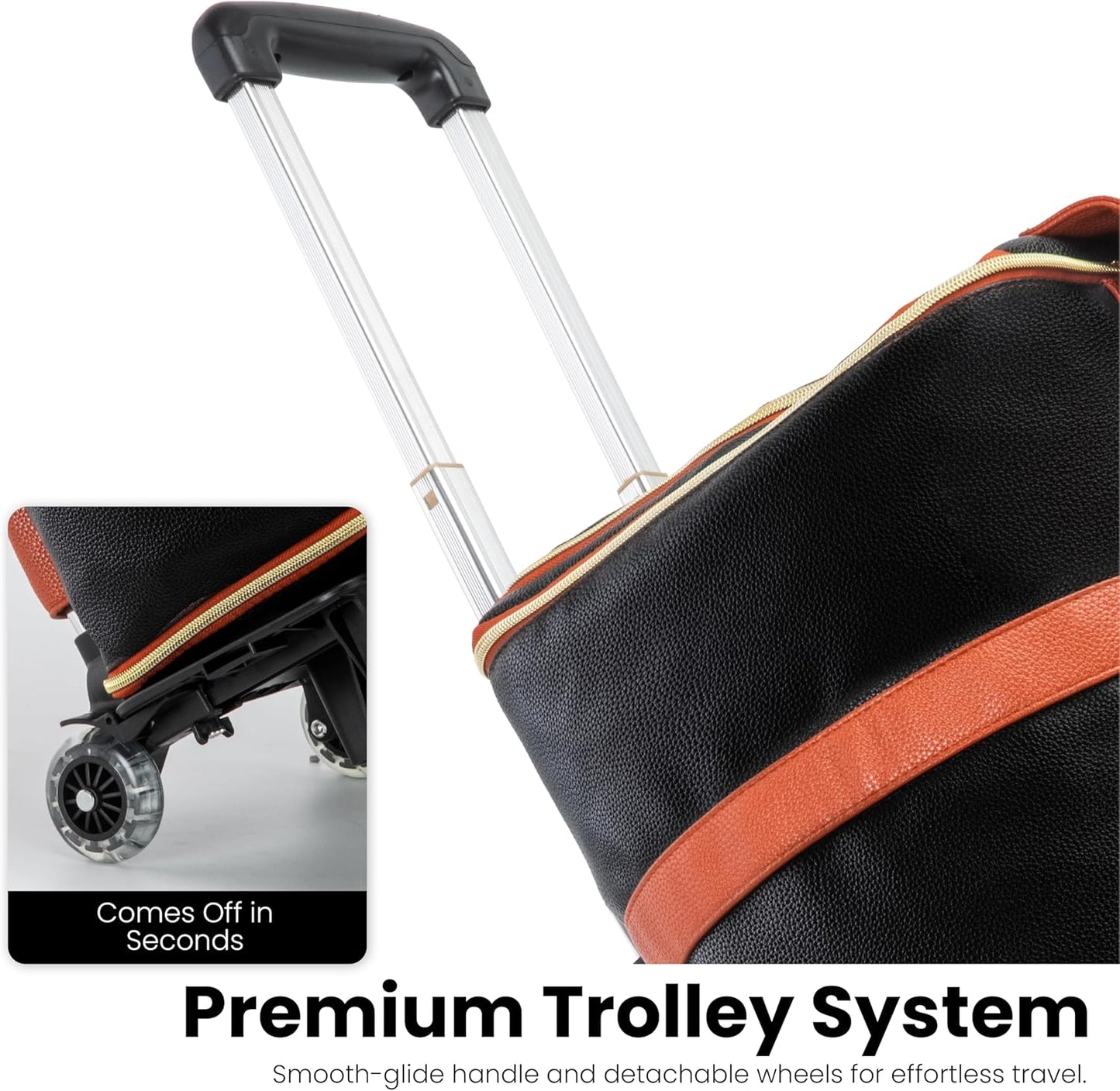 Cavera™ Duffle Travel Bag – Stylish, Spacious & Durable with Wheels | 2-Year Warranty