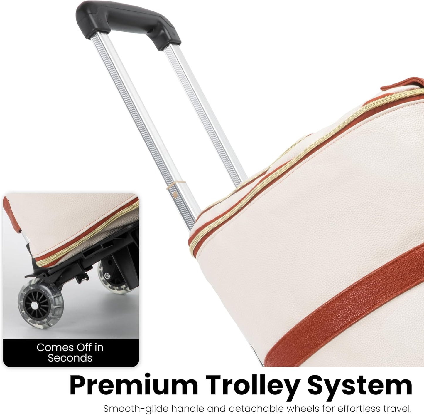 Cavera™ Duffle Travel Bag – Stylish, Spacious & Durable with Wheels | 2-Year Warranty