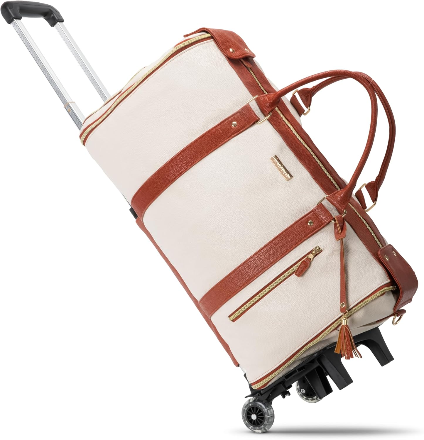 Cavera™ Duffle Travel Bag – Stylish, Spacious & Durable with Wheels | 2-Year Warranty
